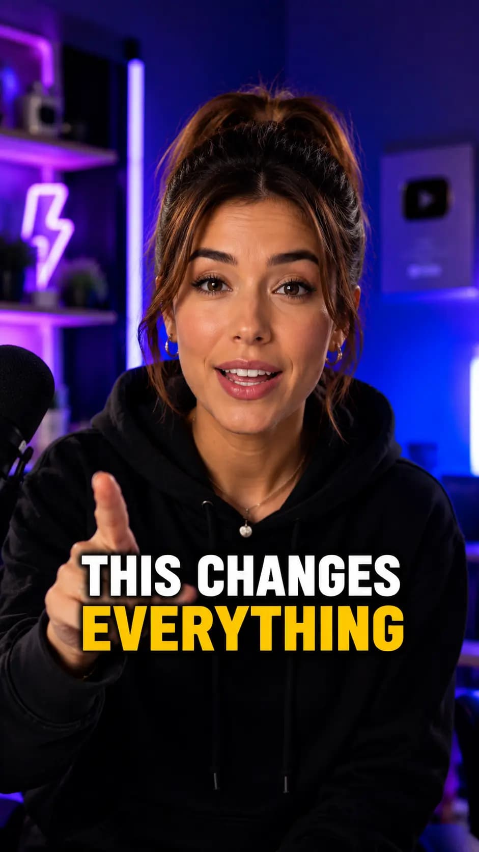 Vertical video with bold white captions and a yellow highlighted keyword